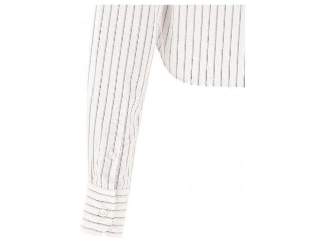 Thom Browne Crop Button de rayas Oxford y brazaletes - vista 6