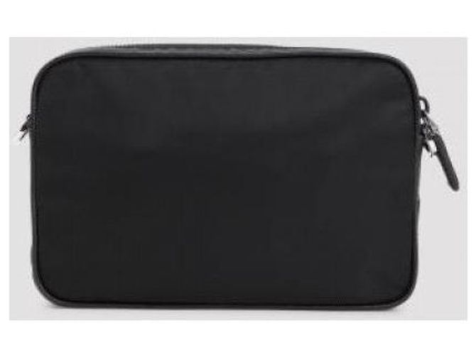 Prada Borsa a tracolla in nylon e pelle Saffiano - vista 6