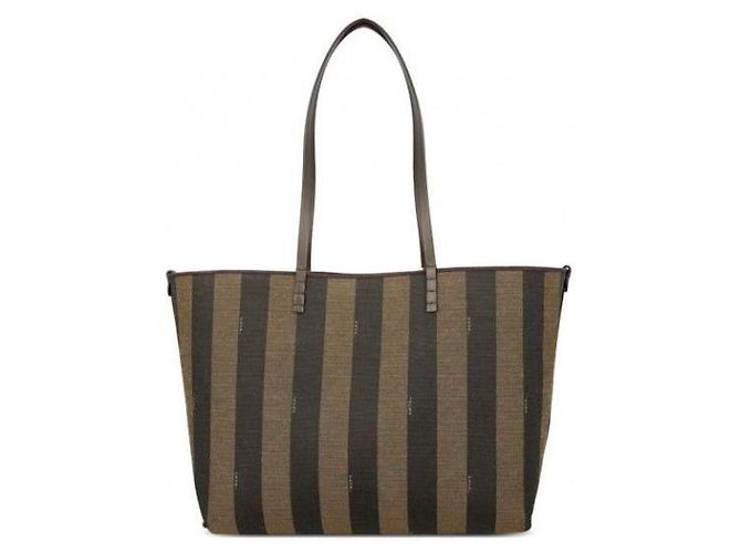 Fendi Borsa Shopper Medium Jacquard AYDB - vista 4