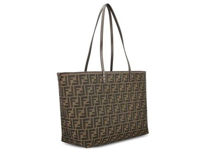 Fendi Borsa Shopper Medium Jacquard AYDB - vista 5