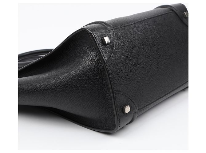 Luggage Céline Borsa a spalla Mini Tote in pelle grana Noir - vista 8