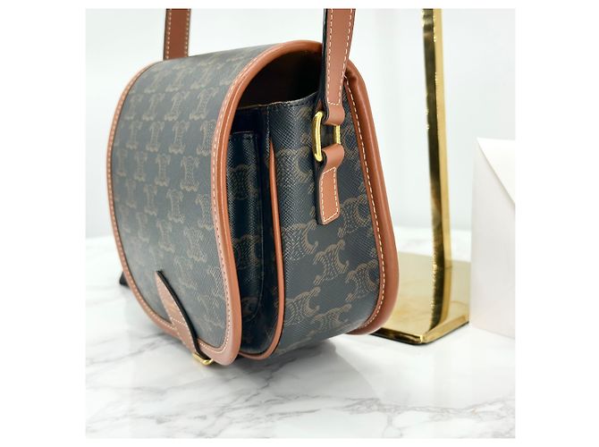 Céline Borsa Triomphe Polka Tan Medium - vista 2