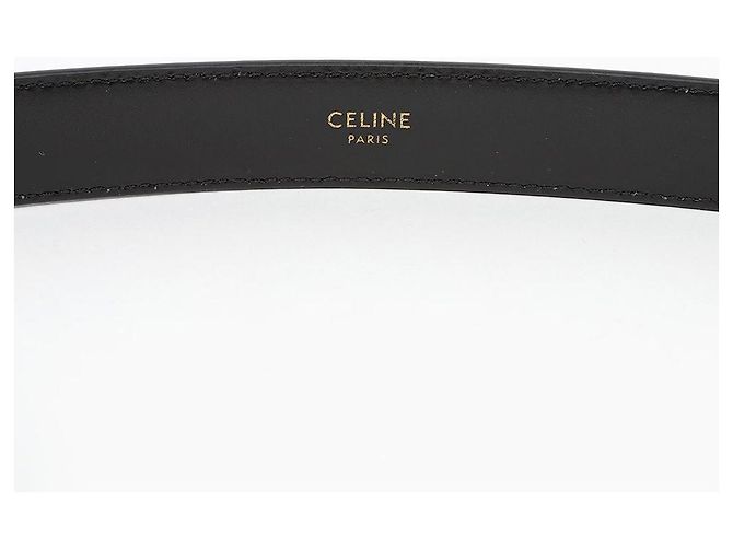 Céline Cinturón Logo Triomphe Black - vista 6