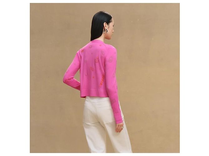 Hermès Leichter Cardigan mit langen Ärmeln - Ansicht 3