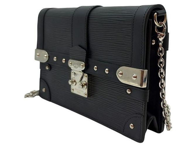 Louis Vuitton Borsa a Tracolla Portafoglio Trunk Nera - vista 4
