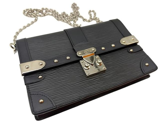 Louis Vuitton Borsa a Tracolla Portafoglio Trunk Nera - vista 6