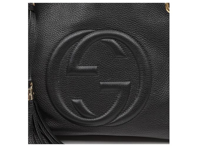 Gucci Borsa a tracolla Soho Tassel Interlocking Nera - vista 2