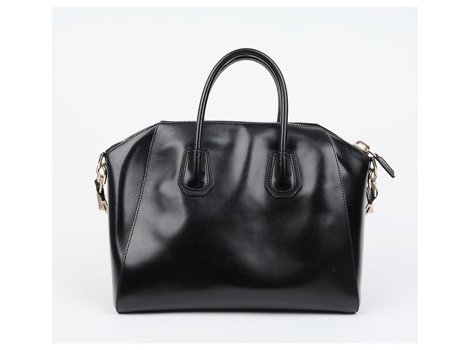 Givenchy Borsa a spalla Antigona in pelle lucida Medium Nera - vista 4