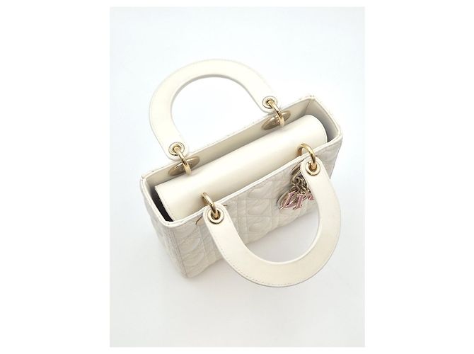 Dior Lady Heart Cannage White Condition - vista 12