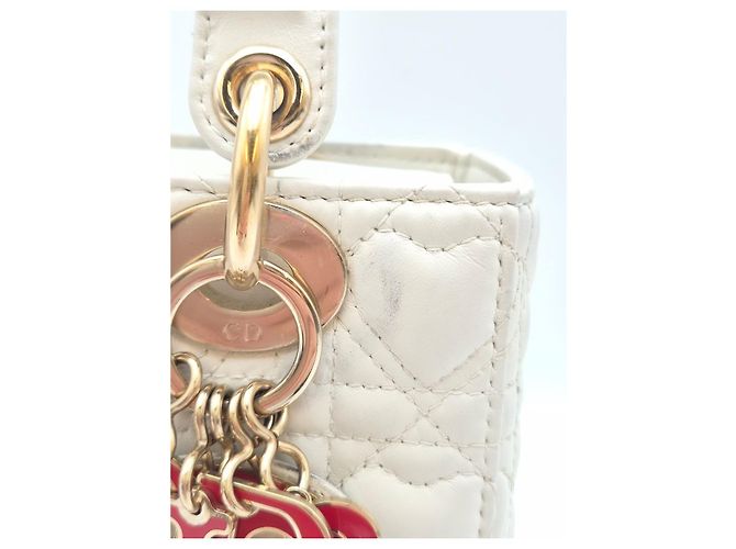 Dior Lady Heart Cannage White Condition - vista 15