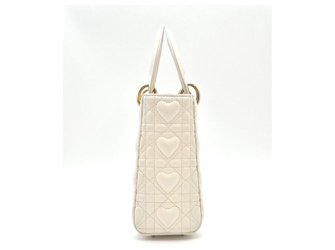 Dior Lady Heart Cannage White Condition - vista 7