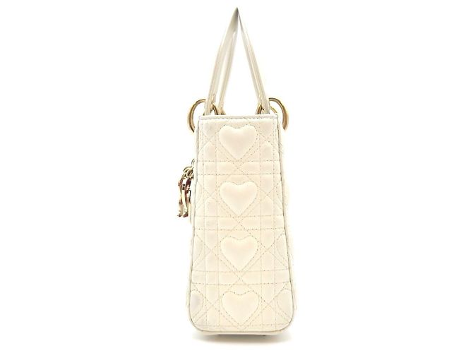 Dior Lady Heart Cannage White Condition - vista 8