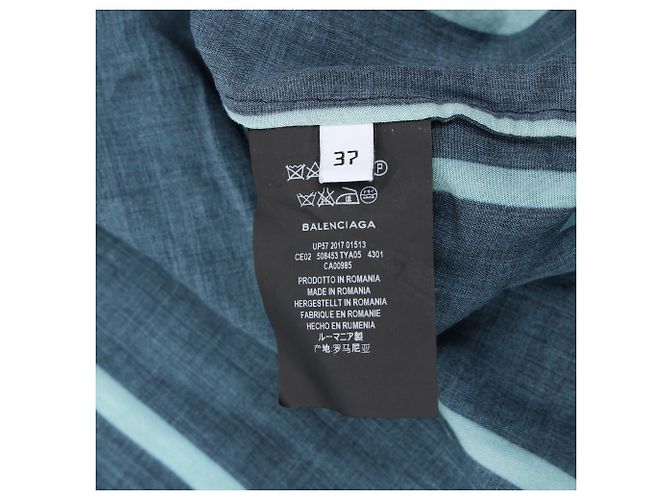 Camicia a righe Balenciaga in viscosa - vista 21