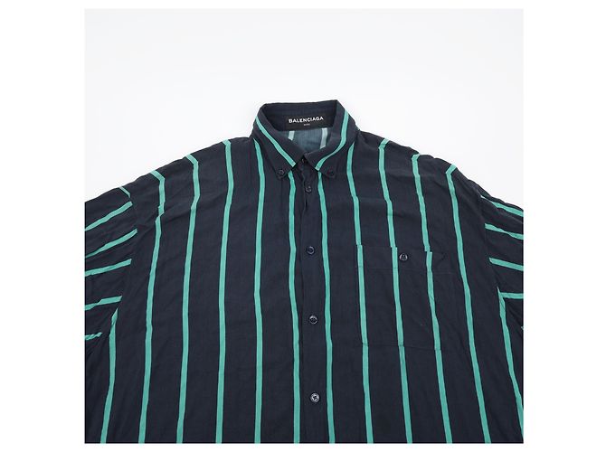 Camicia a righe Balenciaga in viscosa - vista 3