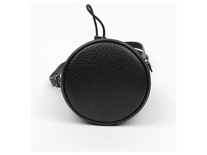 Maison Martin Margiela Borsa a secchiello in micro pelle Nera - vista 6