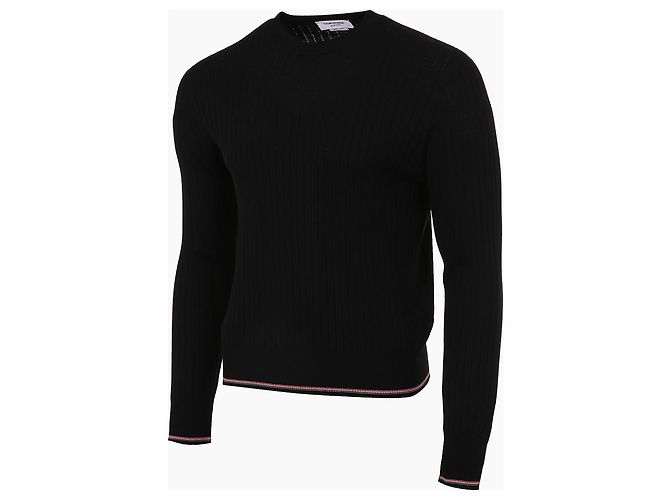 Thom Browne Merinowolle-Pullover im Rippstrick - Ansicht 3