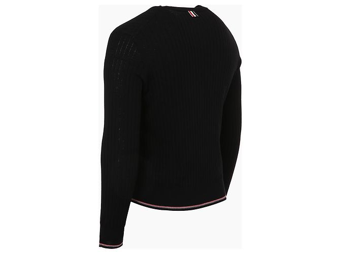 Thom Browne Merinowolle-Pullover im Rippstrick - Ansicht 5