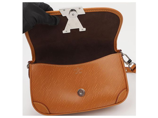 Louis Vuitton Borsa a tracolla Epoche Gold Miel Brown - vista 9