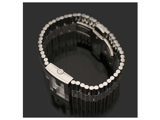 Fendi Relógio pulseira em aço com bezel logo FF e diamantes - vista 3