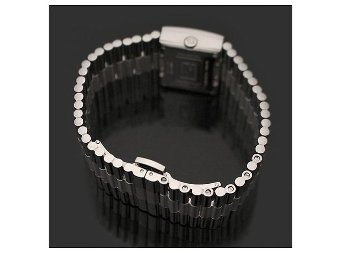 Fendi Relógio pulseira em aço com bezel logo FF e diamantes - vista 4