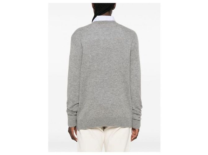 The Row Phora Kaschmir Pullover Hellgrau Melange - Ansicht 4