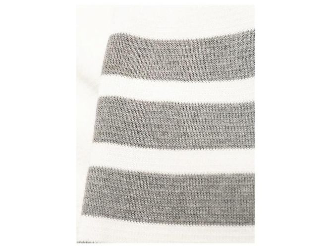 Thom Browne Rebeca clásica de algodón con cuello en V Blanco - vista 7