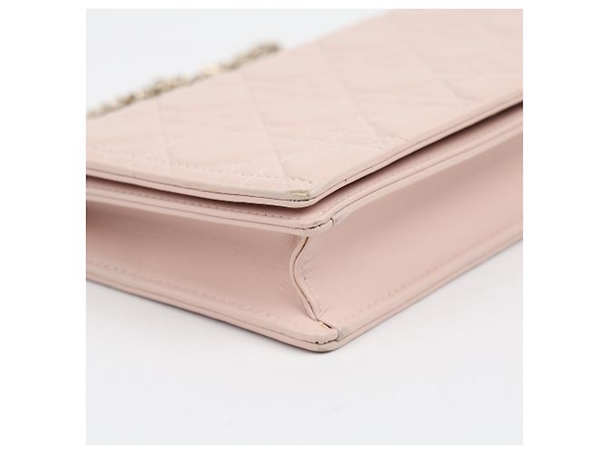 Dior Lady Pouch e borsa a tracolla in pelle d'agnello Cannage Dusty Pink - vista 7