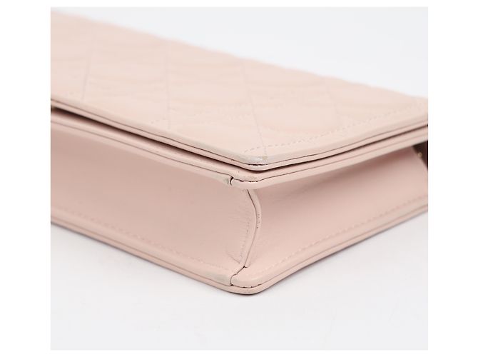 Dior Lady Pouch e borsa a tracolla in pelle d'agnello Cannage Dusty Pink - vista 8