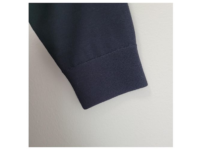 Burberry Wollmisch-Pullover mit Intarsia-Logo Coal Blue - Ansicht 10