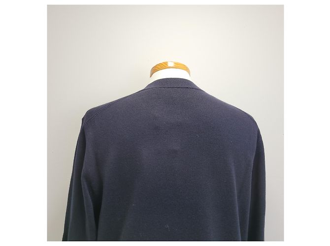 Burberry Wollmisch-Pullover mit Intarsia-Logo Coal Blue - Ansicht 14