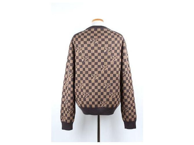 Louis Vuitton Damier Rundhals Strickpullover Braun - Ansicht 4