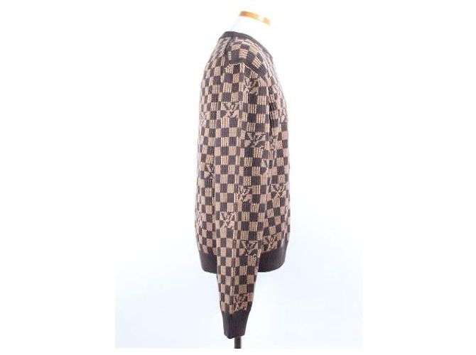 Louis Vuitton Damier Rundhals Strickpullover Braun - Ansicht 5