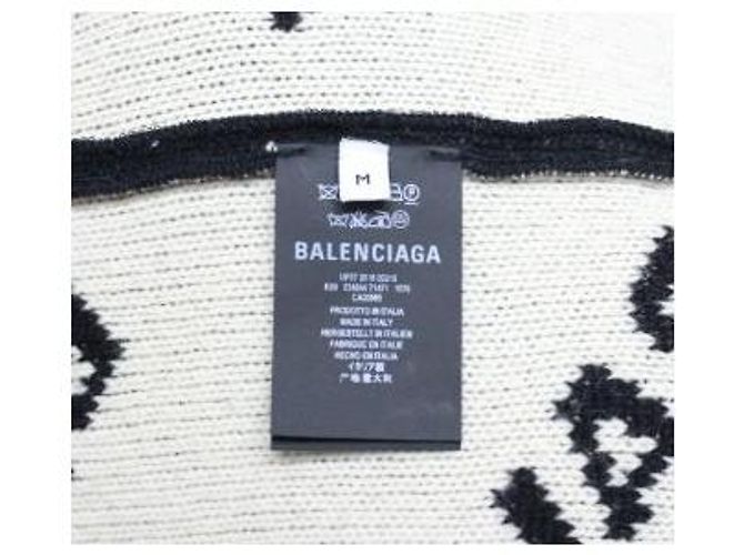 Balenciaga Strickpullover mit halbem Reißverschluss Schwarz - Ansicht 7
