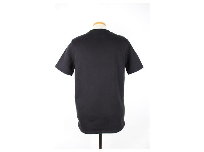 Acne T-Shirt mit Gitarren-Print Kurzarm Schwarz XS - Ansicht 3