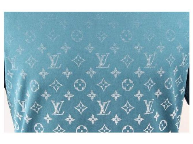 Louis Vuitton T-Shirt mit kurzen Ärmeln und Gradienten-Monogramm - Ansicht 2