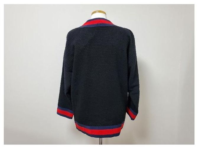 Gucci Web Stripe Wool Knit Cardigan - view 4