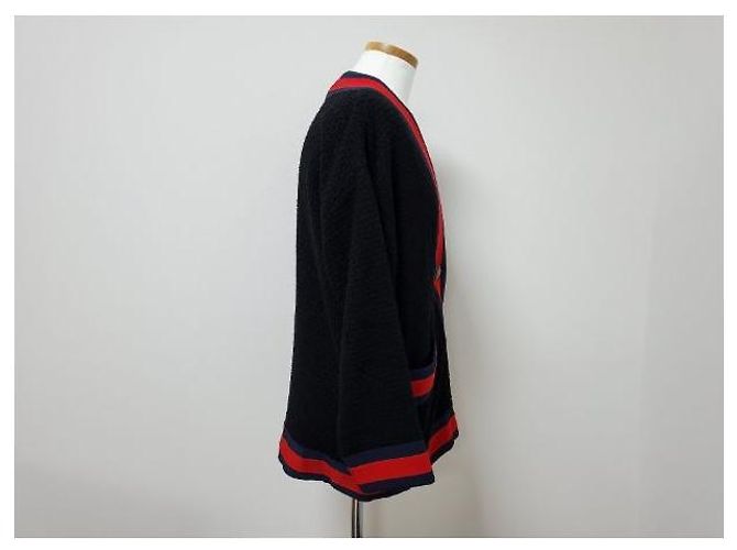 Gucci Web Stripe Wool Knit Cardigan - view 5
