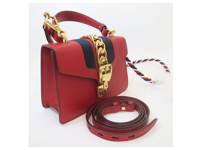 Gucci Mini Tote e Borsa a Tracolla Rossa - vista 2