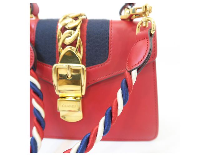 Gucci Mini Tote e Borsa a Tracolla Rossa - vista 6