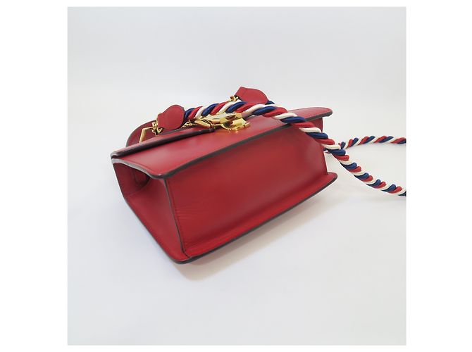 Gucci Mini Tote e Borsa a Tracolla Rossa - vista 8