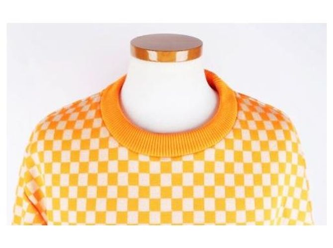 Louis Vuitton Damier Crewneck Knit Orange XL - Ansicht 3