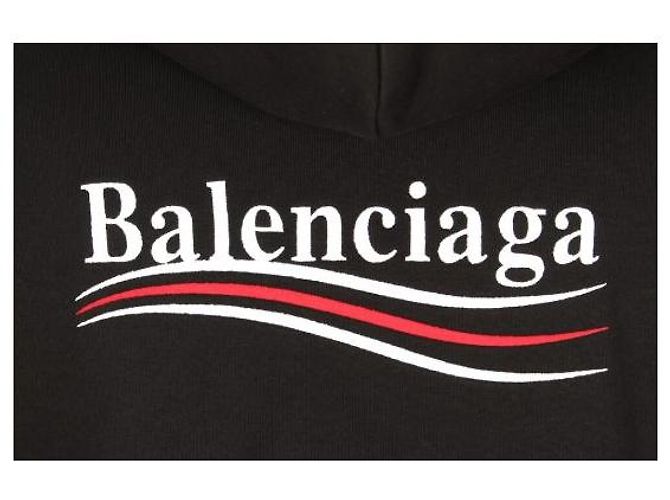 Balenciaga Wave Logo Bestickter Kapuzenpullover New Model (SKU - Ansicht 5