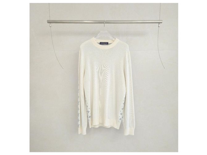 Louis Vuitton Monogram Half and Half Cashmere White Knit XXL - Ansicht 2