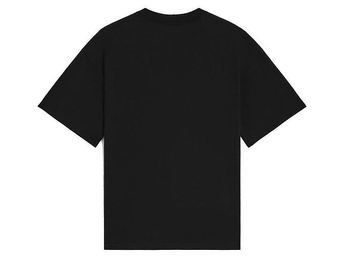 Céline Schwarz kurzärmliges T-Shirt aus Baumwolle - Ansicht 3