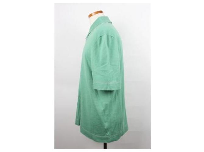 Hermès Kurzarm T-Shirt aus Strick mit Kragen XL - Ansicht 4