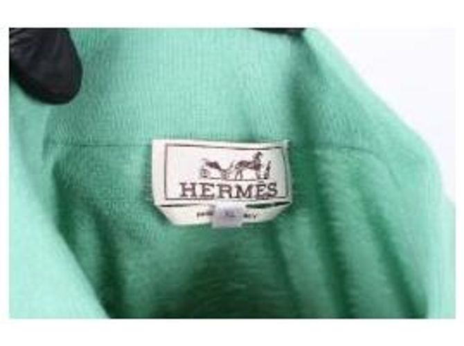 Hermès Kurzarm T-Shirt aus Strick mit Kragen XL - Ansicht 6