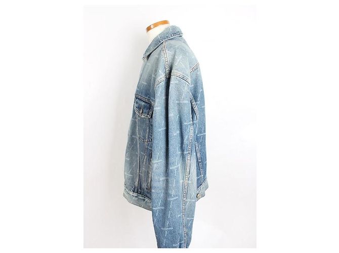 Balenciaga Multi-Logo Denimjacke - Ansicht 2