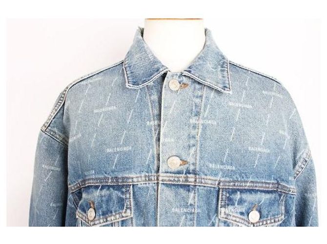 Balenciaga Multi-Logo Denimjacke - Ansicht 5