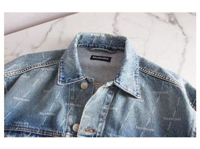 Balenciaga Multi-Logo Denimjacke - Ansicht 6