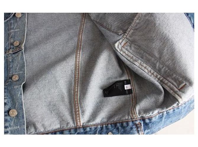 Balenciaga Multi-Logo Denimjacke - Ansicht 7